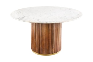MASA ROTUNDA, GATSBY 140CM, DIN LEMN DE MANGO SI BLAT DIN MARMURA, ARTIM GROUP SELECTION