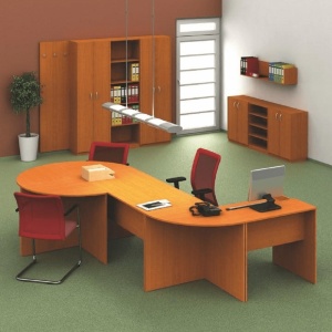 Masă semi cerc de colţ, cireş, TEMPO ASISTENT NEW 024, 0000109734