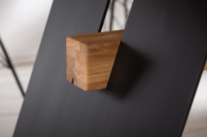 MASA SUFRAGERIE/OFFICE, GRAND OAK 200CM, LEMN MASIV SI METAL, ARTIM GROUP SELECTION - Img 7