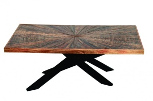 MASUTA DE CAFEA 105CM, WOOD ART, COD 40526, DIN METAL SI LEMN MASIV MANGO