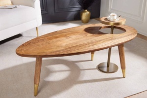 MASUTA DE CAFEA 110CM, GATSBY, DIN LEMN MASIV DE MANGO