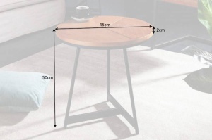 MASUTA DE CAFEA 45CM, ELEGANCE, DIN MDF SI METAL, COD 41204 - Img 7