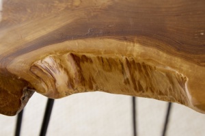 MASUTA DE CAFEA 50CM, WILD, COD 38243, DIN LEMN MASIV DE TEC DESIGN RUSTIC - Img 4