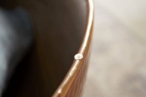 MASUTA DE CAFEA 70CM, ORIENT,COD 41454, METAL CULOAREA CUPRULUI, STIL MODERN - Img 5