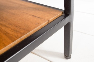 MASUTA DE CAFEA 80CM, FACTORY, DIN LEMN MASIV MANGO, COD 40300, ASPECT INDUSTRIAL - Img 4