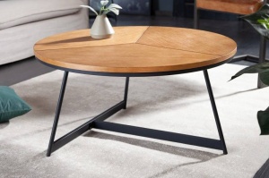 MASUTA DE CAFEA 80CM, MARO/NEGRU, ELEGANCE, DIN MDF SI METAL