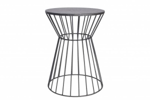 MASUTA DE CAFEA, ABSTRACT 55CM, DIN METAL DE CULOARE NEAGRA, COD 43507, REALIZATA MANUAL - Img 3