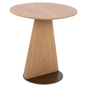 MASUTA DE CAFEA BELLFORT STEJAR NATURAL, 7865, CONFECTIONAT DIN METAL, LEMN DE STEJAR SI FURNIR DE STEJAR, STIL MODERN