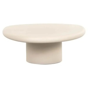 MASUTA DE CAFEA CLAYTON, 107 CM, BEJ, DIN MDF SI ECO PLASTER, RICHMOND INTERIORS