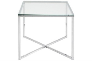 MASUTA DE CAFEA DIN STICLA CROSS SQUARE STIL MODERN B2