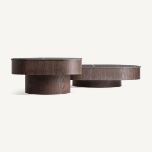 MASUTA DE CAFEA EXCLUSIVISTA NEUFS 70CM, FURNIR NUC SI BLAT DIN MARMURA, VICAL HOME - Img 9