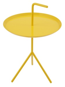 MASUTA DE CAFEA GALBENA BLANCO DIN METAL STIL MODERN B2