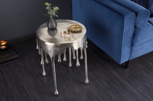 MASUTA DE CAFEA, LIQUID LINE 51CM, COD 39883, ARGINTIE, STIL MODERN