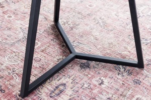MASUTA DE CAFEA, MARVELOUS 70CM, METAL, STICLA SI CERAMICA, ASPECT MARMURA - Img 4