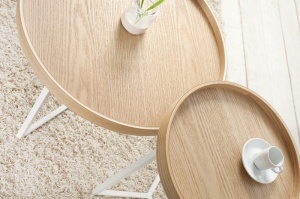 MASUTA DE CAFEA, MODUL, COD 36717, ALB/STEJAR, DESIGN MODERN - Img 2