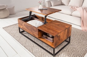 MASUTA DE CAFEA MULTIFUNCTIONALA MAKASSAR FUNCTION 39962 DIN LEMN MASIV STIL MODERN