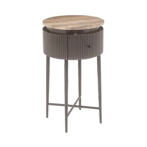 MASUTA DE CAFEA MULTIFUNCTIONALA RUSSO, 214319, CONFECTIONATA DIN MDF, ALAMA SI TRAVERTIN, MARO, STIL MODERN