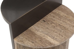 MASUTA DE CAFEA MULTIFUNCTIONALA RUSSO, 214323, CONFECTIONATA DIN MDF, ALAMA SI TRAVERTIN, MARO, STIL MODERN - Img 7