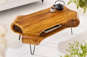 MASUTA DE CAFEA, ORGANIC 100CM, DIN LEMN, DESIGN INDUSTRIAL