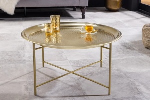 MASUTA DE CAFEA, ORIENT 65CM, TAVA DETASABILA, DIN METAL, AURIU/NEGRU, ARTIM GROUP SELECTION