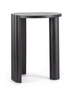MASUTA DE CAFEA ORISSA 50 NEAGRA, CONFECTIONATA DIN LEMN MASIV DE MANGO, STIL MODERN - Img 2