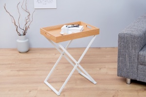 MASUTA DE CAFEA PLIABILA STEJAR/ALB VALET 37947 - DESIGN MODERN