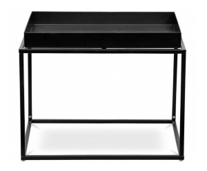 MASUTA DE CAFEA RITTA XL, NEAGRA, CONFECTIONATA DIN METAL STIL MODERN - Img 2