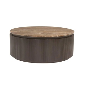 MASUTA DE CAFEA RUSSO, 214322, CONFECTIONATA DIN MDF, ALAMA SI TRAVERTIN, MARO, STIL MODERN - Img 2
