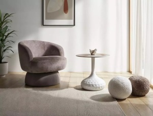MASUTA DE CAFEA SALO B ALBA, FI50X60, DIN CERAMICA SI METAL, STIL MODERN
