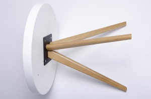 MASUTA DE CAFEA TITO DIN MDF SI LEMN DE STEJAR STIL MODERN B2 - Img 4