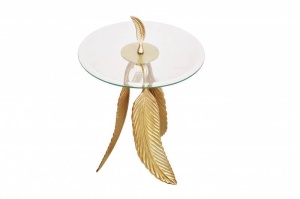 MASUTA DEOSEBITA, FAETHER 65CM, COD 42720, DIN METAL SI STICLA, STIL MODERN