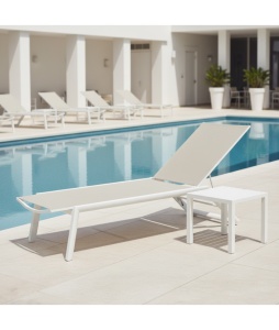 MASUTA PENTRU PISCINIA DIN ALUMINIU AZURA, CULOARE ALBA, PENTRU UZ COMERCIAL, ARTIM GROUP SELECTION - Img 2
