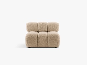 MODUL CANAPEA BELLIS, NISIPIU, CU TAPITERIE DIN TEXTIL BOUCLE ROLF, MICADONI