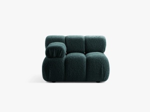 MODUL CANAPEA BELLIS, PE STANGA, BENZINA, CU TAPITERIE DIN TEXTIL BOUCLE ROLF, MICADONI