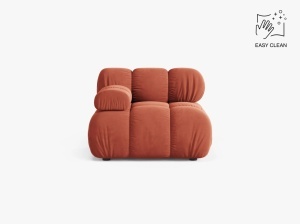 MODUL CANAPEA BELLIS, PE STANGA, CORAI, CU TAPITERIE DIN CATIFEA VENUS, MICADONI