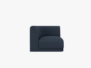 MODUL CANAPEA MILEY, ALBASTRU INCHIS, CU TAPITERIE DIN TEXTIL BOUCLE BALOO, MICADONI