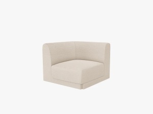 MODUL CANAPEA MILEY, BEJ, CU TAPITERIE DIN TEXTIL BOUCLE BALOO, MICADONI - Img 2