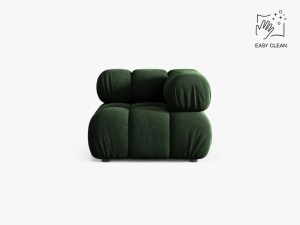 MODUL COLTAR BELLIS, VERDE SMARALD, CU TAPITERIE DIN CATIFEA VENUS, MICADONI
