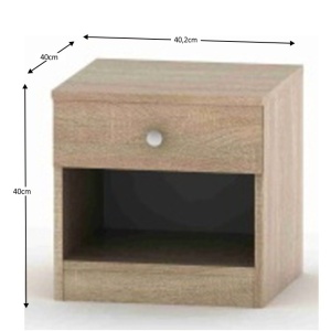 NOPTIERA CU SERTAR DIN STEJAR BETTY 2 BE02-010-00 STIL MODERN TK - Img 2