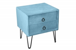 NOPTIERA, PEARL 50CM , PICIOARE DIN METAL SI CATIFEA, COD 41020, CULOARE ALBASTRU - Img 5
