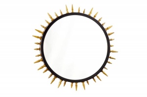 OGLINDA 66CM, ABSTRACT, COD 41766, STIL MODERN, REALIZATA DIN METAL SI STICLA - Img 6