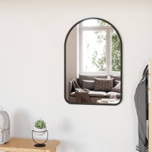 OGLINDA DE PERETE ARCUITA HUB, NEAGRA, STIL MODERN, B2 - Img 2