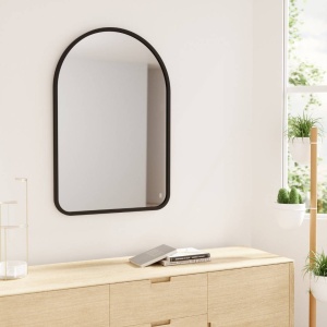 OGLINDA DE PERETE ARCUITA HUB, NEAGRA, STIL MODERN, B2