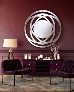 OGLINDA DECORATIVA 120CM, AROS COD 385314, DESIGN MODERN, SCHULLER