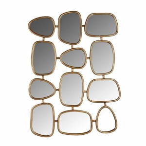 OGLINDA DECORATIVA ASIMETRICA JEFF, AURIE, STIL MODERN, B2 - Img 2