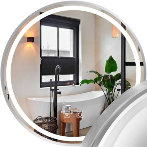 Oglindă LED 70cm MMJ BRUSH SILVER, CALITATE SUPERIOARA