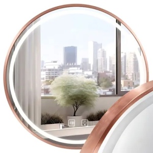 OGLINDA PENTRU BAIE, CU LED 100cm MMJ BRUSH COPPER, CALITATE SUPERIOARA