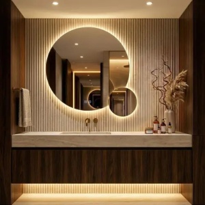 OGLINDA PENTRU BAIE, CU LED R-9045 90cm + 45cm, CALITATE SUPERIOARA