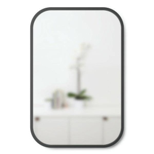 OGLINDA RECTANGULAR 24X36, NEGRU, DIN METAL SI STICLA, STIL MODERN, B2 - Img 3
