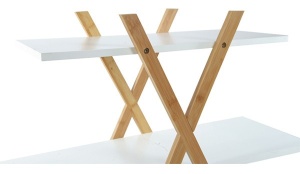 ORGANIZATOR BAMBUS LARGE 4 ALB/ NATUR TUI DIN METAL CALITATE SUPERIOARA
